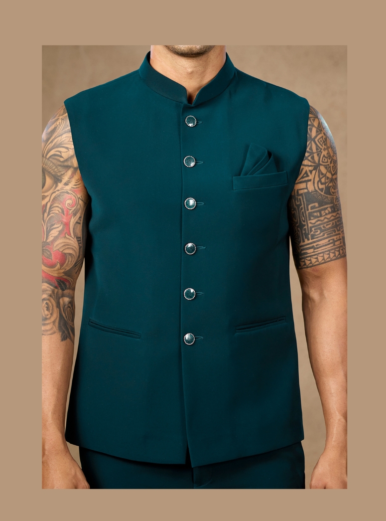 DARK TEAL JODHPURI